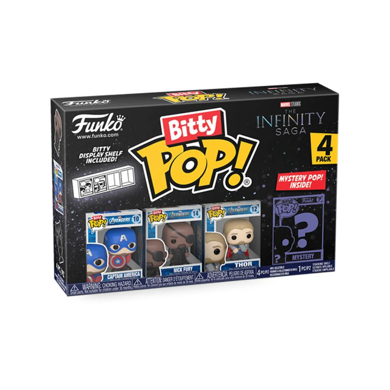 Funko Bitty Pop! Marvel: The Avengers - Captain America 4 Pack - دمية